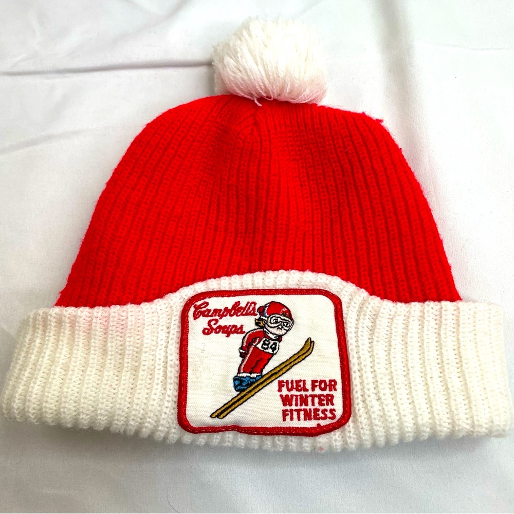 Vintage Campbell’s Soup Fuel For Winter Fitness Beanie 84